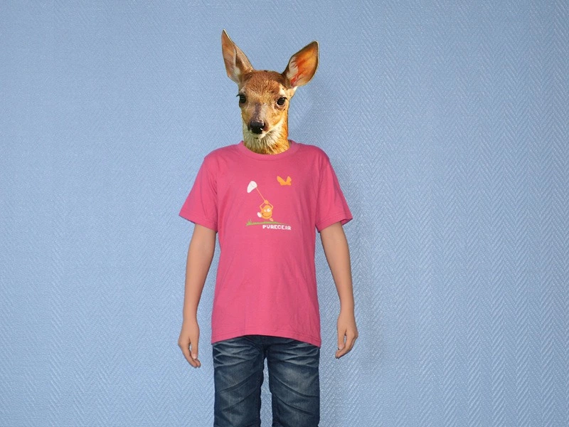 Pure Gear Camiseta Niño Chasse Au Papillon Rosa