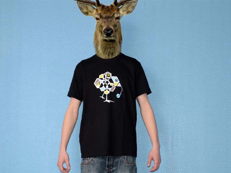 Pure Gear Camiseta Chik Le Vers Negro