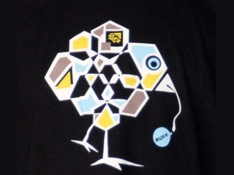 Pure Gear Camiseta Chik Le Vers Negro - Imagen 2