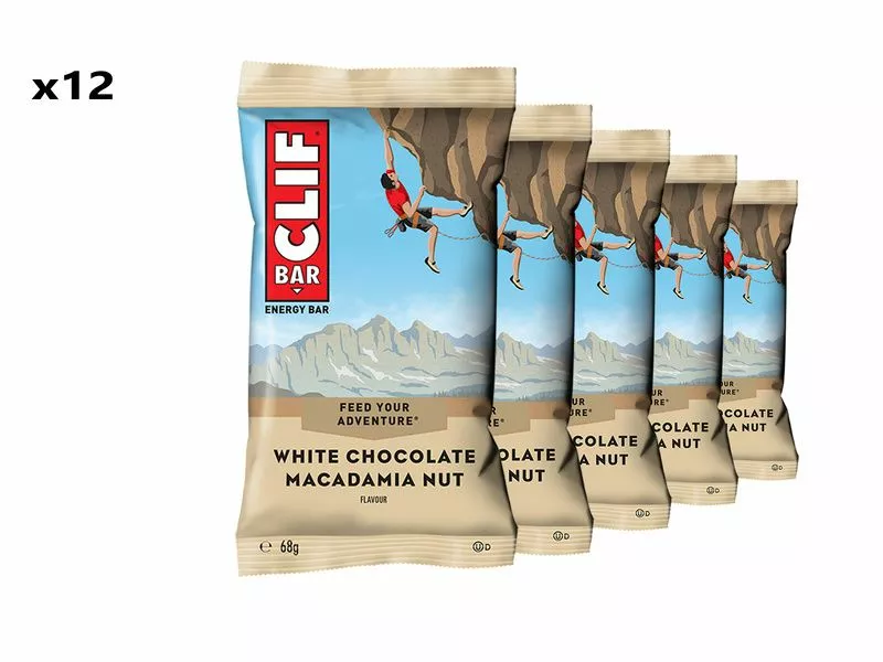 CLIF® Bar Clif Bar Caja De 12 Barritas Energeticas Sabor Chocolate Blanco Y Macadamia