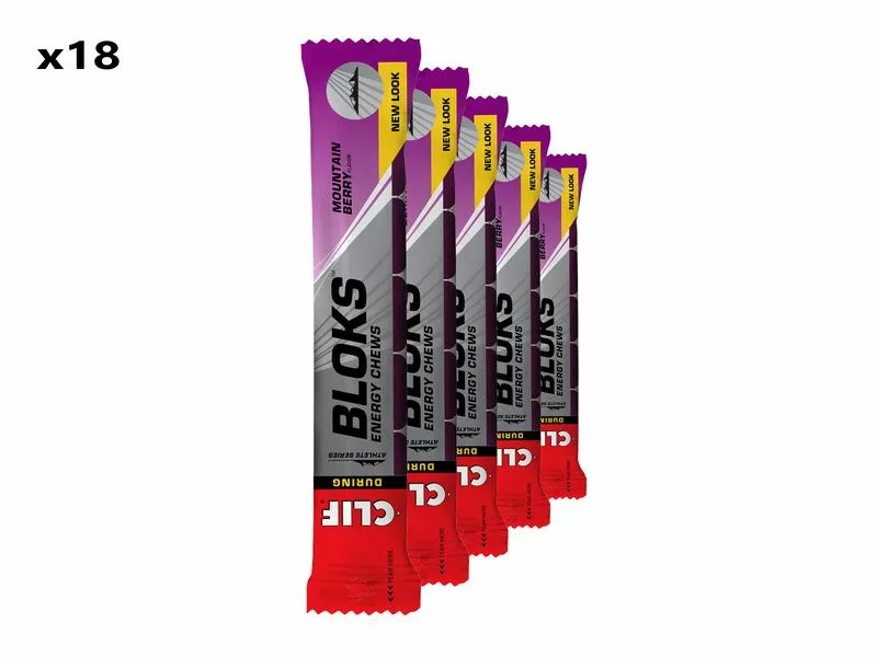 CLIF® Bar Clif Bar Caja De 18 X 6 Bloks Energeticos Sabor Moras ácidas Y Dulces