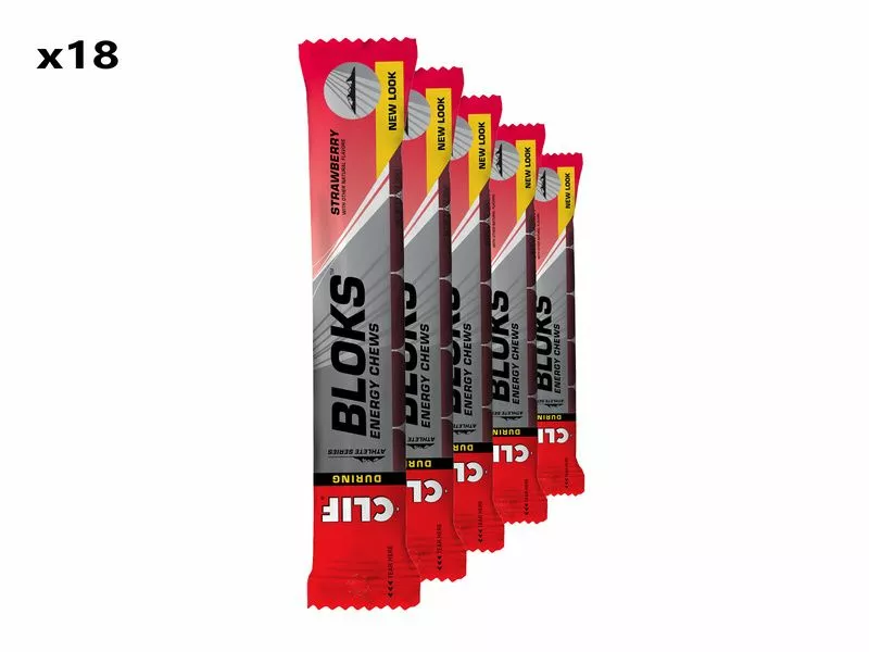 CLIF® Bar Clif Bar Caja De 18 X 6 Bloks Energeticos Sabor Fresa