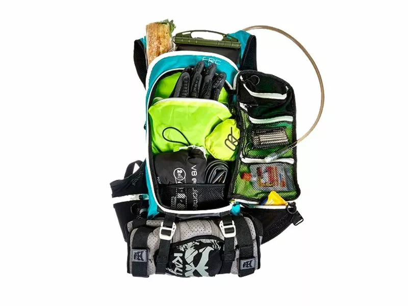 V8 Equipment Mochila De Hidratación FRD 11.1 Negro / Azul Con Deposito Elite - Imagen 3