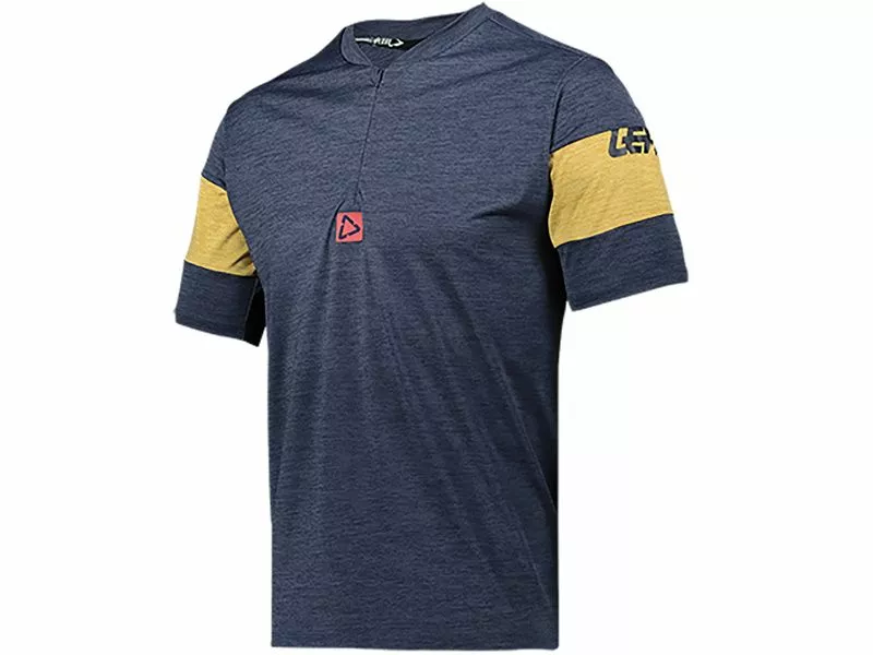 Leatt Maillot MTB 1.0 Zip Azul Onyx 2021 - Imagen 2