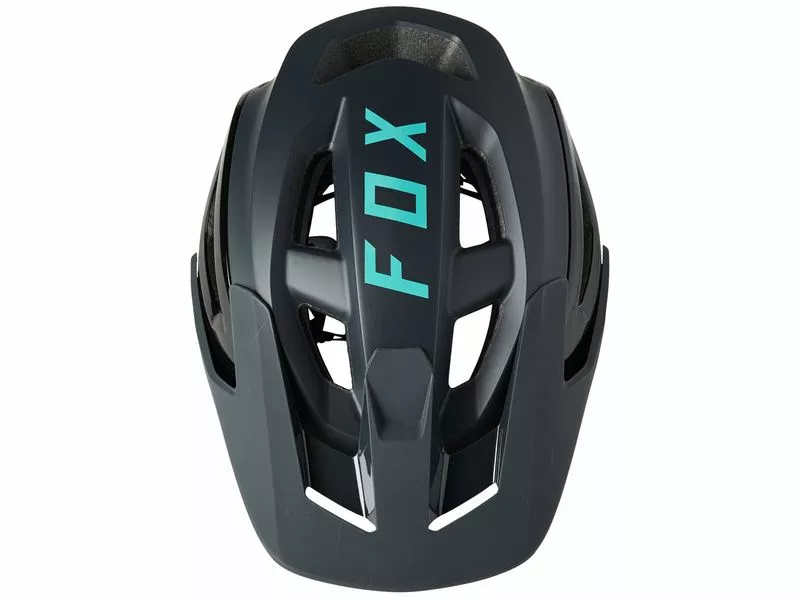 Fox Casco Speedframe Pro Negro Y Teal 2021 - Imagen 2