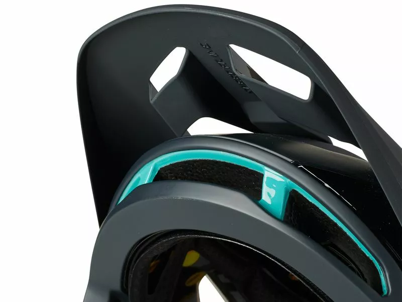 Fox Casco Speedframe Pro Negro Y Teal 2021 - Imagen 4