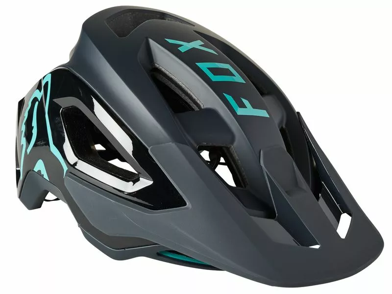 Fox Casco Speedframe Pro Negro Y Teal 2021 - Imagen 6