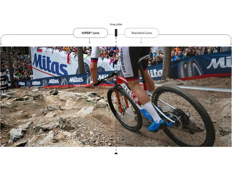 100% Gafas S2 BORA Hans Grohe Team White – Hiper Silver Mirror - Imagen 2