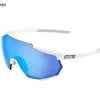 100% Gafas Racetrap Matte White - Hiper Blue Mirror