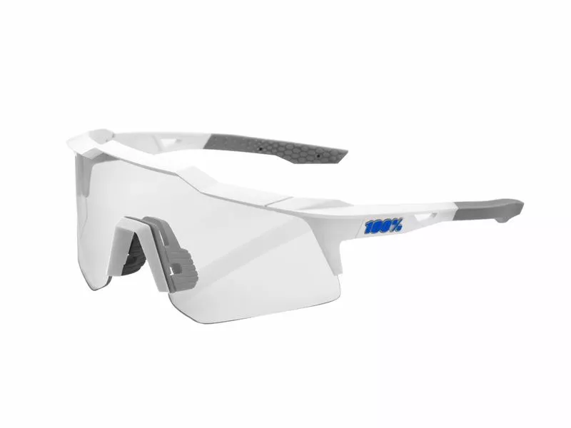 100% Gafas Speedcraft XS Matte White - Blue Mirror - Imagen 4