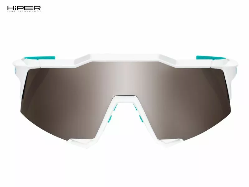 100% Gafas Speedcraft Bora Hansgrohe Team White – Hiper Silver - Imagen 2