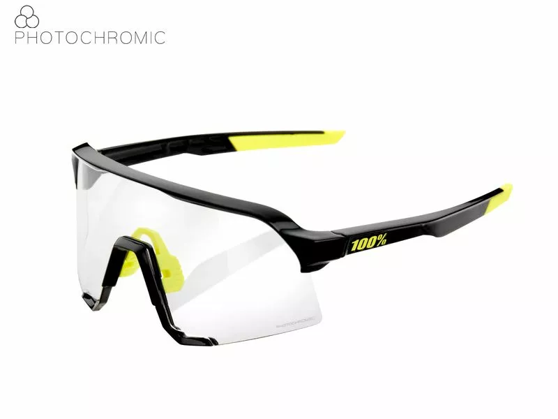 100% Gafas S3 Gloss Black – Photochromic