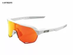 100% Gafas S2 Soft Tact Off White - Hiper Red Mirror