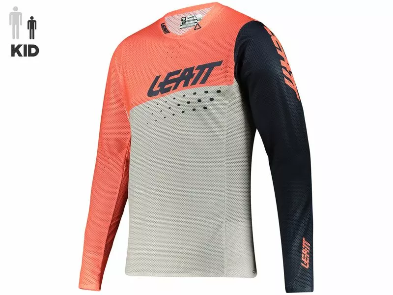 Leatt Maillot MTB Gravity 4.0 Niño Coral 2022