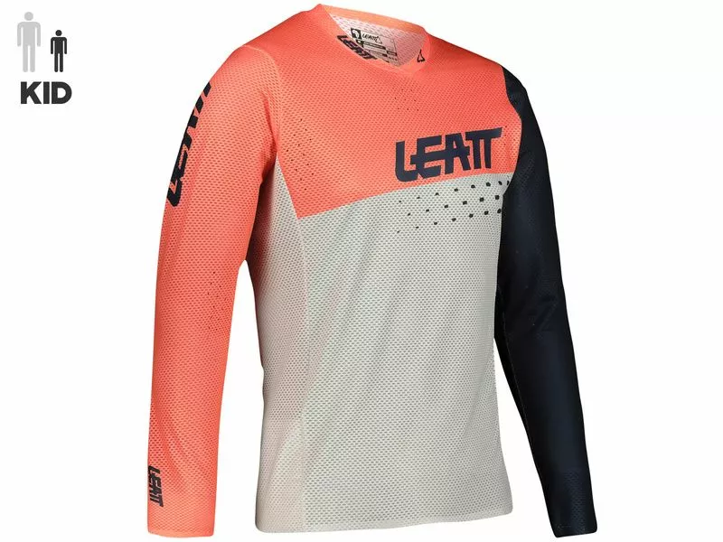 Leatt Maillot MTB Gravity 4.0 Niño Coral 2022 - Imagen 2