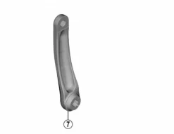 Shimano Biela Izquierda 170mm FC-E6010 Plata